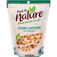 Back To Nature Jumbo Cashews - Dry Roasted With Sea Salt, Non-Gmo High Protein Snacks, 9 Ounce (Pack Of 9)
