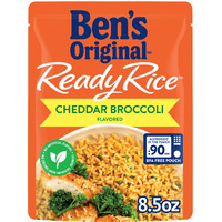 Ben's Original Ready Rice Cheddar Broccoli Flavored Rice, Easy Dinner Side, 8.5 Oz Pouch (Pack Of 12)