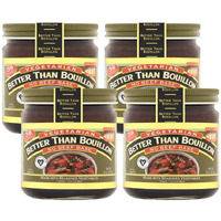 Better Than Bouillon Vegetarian No Beef Base, Made With Seasoned Vegetables, Certified Vegan, Makes 9.5 Quarts Of Broth, 38 Servings 8 Ounce (Pack Of 4)