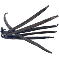 Vanilla Beans Tahitian Grade A Gourmet For Extract, Cooking And Baking 6""-7"" (6 Ea) By Fitnclean Vanilla| Fresh Non-Gmo Natural Raw