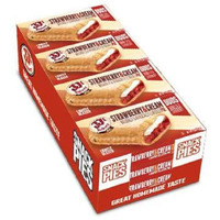 Jj's Bakery Snack Pie Duos Strawberry & Cream Snack Pies, Individual Dessert, Fresh-Baked, Nut-Free, Kosher Parve, 4 Oz Each (Pack Of 12)