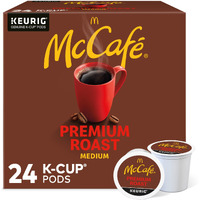 Mccafe Single-Serve Coffee K-Cup Pods, Premium Roast, Carton Of 24