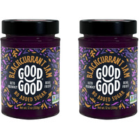 Good Good No Added Sugar Blackcurrant Jam - Keto Friendly Jelly - Low Carb, Low-Calorie And Vegan - Diabetic Friendly - 12Oz / 330G (Pack Of 2)