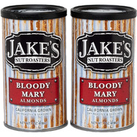Jake's Nut Roasters - Bloody Mary Almonds (2 Pack) Whole Dry Roasted Seasoned Flavored Almonds - High-Protein Snack With A Traditional Bloody Mary Flavor