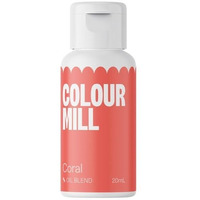 Colour Mill Oil-Based Food Coloring, 20 Milliliters Coral