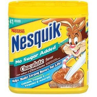 Nestle Nesquik No Sugar Added Chocolate Powder 16 Ounce (Pack Of 3)