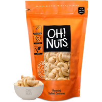 Cashews Roasted Salted | 1 Lb | Oven Dry Roasted Cashews | Packed In New York Zip-Seal Bag For Exceptional Freshness By Oh Nuts