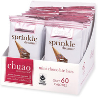 Chuao Chocolatier Sprinkle Dreams Milk Chocolate Mini Bars | Gourmet Chocolate Artisan European No Preservatives | For Gift Baskets, Christmas, Valentines Day, Gifts For Women, Men, Birthday, Thank You, Care Package | 24 Pack
