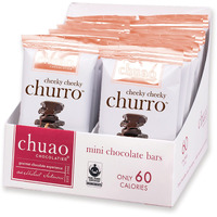 Chuao Chocolatier Cheeky Cheeky Churro Dark Chocolate Mini Bars | Gourmet Cinnamon Chocolate Artisan European No Preservatives | For Gift Baskets, Christmas, Valentines Day, Gifts For Women, Men, Birthday, Thank You, Care Package | 24 Pack