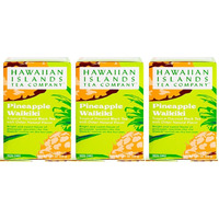Hawaiian Islands Tea Company Pineapple Waikiki Black Tea, All Natural - 60 Teabags (3 Boxes)