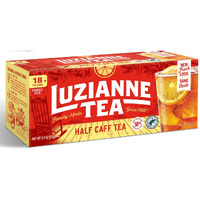 Luzianne Unsweetened Half-Caff Iced Tea Bags, Family Size, 18Ct Box (Pack Of 6)
