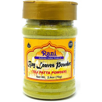 Rani Bay Leaf (Leaves) Powder 2.4Oz (70G) Pet Jar ~ All Natural | Gluten Friendly | Non-Gmo | Vegan | Indian Origin (Tej Patta)