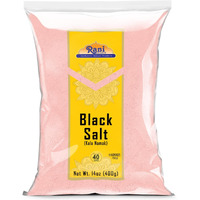 Rani Black Salt Powder (Kala Namak) Mineral 14Oz (400G) ~ Unrefined, Pure And Natural | Vegan | Gluten Friendly | Non-Gmo | Indian Origin | Perfect For Tofu Scramble