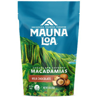 Mauna Loa Premium Hawaiian Chocolate Covered Macadamia Nuts, Milk Chocolate, Cocoa Dusted, 4 Oz Bag (Pack Of 1)