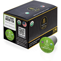 Organic Green Tea Pods For Keurig - Unsweetened Green Tea For K Cup Machines By Teavity (12 Tea Pods)