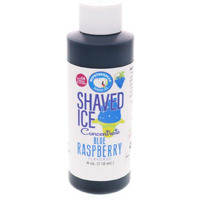 Hypothermias Shaved Ice And Snow Cone Syrup Unsweetened Flavor Concentrate - 4 Fl. Oz - Makes 1 Gallon Of Syrup - Blue Raspberry - Must Add Filtered Water And Sweetener