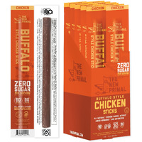 The New Primal Buffalo Chicken Sticks, Keto, Gluten Free Healthy Snacks, Sugar Free Low Carb High Protein, Jerky Meat Stick, 9G Protein, 20 Ct