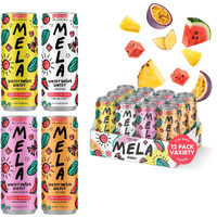 Mela Water Watermelon Juice Drink, Electrolytes & Antioxidants, Refreshing Hydration, Coconut Water Alternative, Vitamin C, Natural (Variety, 11.15 Fl Oz (Pack Of 12)