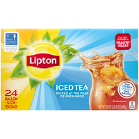 Lipton Unsweetend Iced Tea Bags, Gallon-Sized, 24 Total Tea Bags