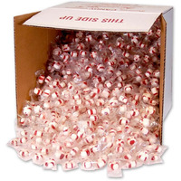 Red Bird Soft Peppermint Candy Puff Mints Bulk, Individually Wrapped In Clear Wrapper, Made With 100% Cane Sugar And Natural Peppermint Oil, Approximately 1000 Pieces