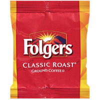 Folgers Classic Roast Medium Roast Ground Coffee, 42- 1.5 Ounce Fraction Packets, Frac Packs