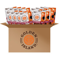 Golden Island Pork Jerky Korean Bbq Variety Pack, Specialty Meat Snack, Gluten Free With Korean Barbecue Seasoning, Good Source Of Protein, Includes (8) 1.25Oz Snack Bite Bags & (7) 1Oz Jerky Bags