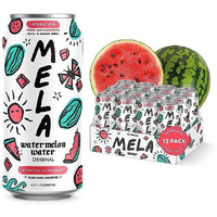 Mela Water Watermelon Juice Drink, Electrolytes & Antioxidants, Refreshing Hydration, Coconut Water Alternative, Vitamin C,16.9 Fl Oz (Pack Of 12)
