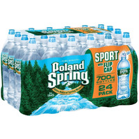Poland Spring Water ,Sport With Flip Cap 23.7 Oz ( Pack Of 24 )