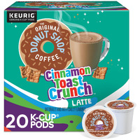 The Original Donut Shop One Step Cinnamon Toast Crunch Latte, Keurig Single Serve K-Cup Pods, 20 Count