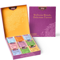 Favorites Yogi Tea Organic Sampler Gift Box - Assorted Delicious Wellness Teas - 9 Herbal, Green & Black Teas - Tea Gift Set & Variety Pack (45 Tea Bags)