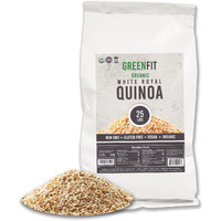 Royal Organic White Quinoa | Oa Quinoa Now Greenfit | Non-Gmo, Gluten-Free, Vegan, And Organic | Complete Protein, High Fiber, Low-Calorie White Quinoa | (25 Pound - Pack Of 1)
