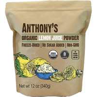 Anthony's Organic Lemon Juice Powder, 12 Ounce, Freeze Dried, Cold Pressed, No Sugar Added, Gluten Free, Non Gmo