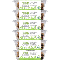 Top Seedz Certified Organic Gluten Free Sea Salt Seed Crackers | 6-Pack | 5 Ounces | Healthy Vegan Crackers With Plant Based Protein | Made Of Sunflower, Flax, Sesame And Pumpkin Seed