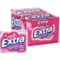 Extra Sugar Free Gum, Classic Bubble, 15 Stick Slim Packs (Pack Of 20)