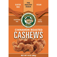 Magic Bavarian Cinnamon Roasted Cashews, 10 Oz - Sweet, Gluten-Free, Vegan Nuts, Made In The Usa