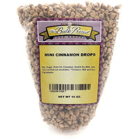Mini Cinnamon Drops, Bulk Size, Baking Chips (1 Lb. Resealable Zip Lock Stand Up Bag)