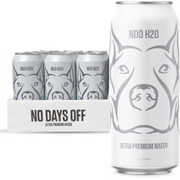 No Days Off Premium Water (Still), 12 Pack - 16 Fl Oz/Can, 5.68L Total, Reverse Osmosis Canned Alkaline Water With Essential Minerals, Ph Balanced Electrolyte Water
