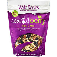 Wild Roots 100% Natural Trail Mix Coastal Berry Blend Speciial 2 Packk (26 Oz Each)