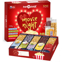 Popcorn Gifts For Women Movie Night Gift Baskets Gifts For Her Gift Set For Women, 10 Piece Set, 5 Gourmet Popcorn Kernels And 5 Popcorn Seasoning Flavoring, Non-Gmo, Gift Idea From Daughter, Wife, Mom, Son