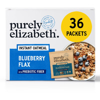 Purely Elizabeth Blueberry Flax Superfood Oatmeal, With Prebiotic Fiber, Gluten Free & Non-Gmo, 9.12 Oz (Pack Of 6)