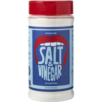 Bakers Club 9Oz Salt & Vinegar Seasoning - French Fries, Wing Dust, Popcorn, Chips, Nuts, Snacks And More - Gluten-Free, Msg Free, Non-Gmo - Zesty Tangy & Salty Spice Blend Dry Vinegar Powder 2.0