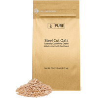 Pure Original Ingredients Steel Cut Oats (7 Lb) Irish Oatmeal, Eco-Friendly Packaging