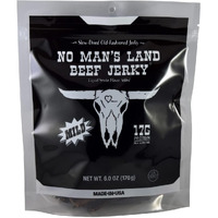 No Mans Land Mild Beef Jerky High Protein Low Calorie Low Carb Beef Snack 6.0Oz Bag