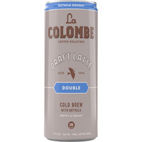La Colombe Double Draft Latte With Oatmilk - 9 Fl. Oz. 4 Pack - 100% Arabica Brazilian Cold Brew Coffee With Nitrous-Infused Oatmilk, Dairy-Free Vegan Latte, 120Mg Natural Caffeine