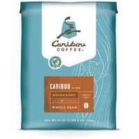 Caribou Coffee, Caribou Blend, Whole Bean, Value Pack 40 Oz. Bag, Smooth & Balanced Medium Roast Coffee Blend From The Americas & Indonesia, With A Syrupy Body & Clean Finish; Sustainable Sourcing.