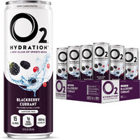 O2 Blackberry Currant Post Workout Recovery Drink - Powerful Electrolyte Drink For Daily Hydration