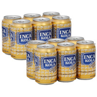 Inca Kola Golden Carbonated Beverage Soda - La Kola Dorada - 12 Oz Cans - 12Pk