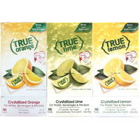 True Lemon, True Lime & True Orange Dispenser Packets 100Ct Each (3Pk)