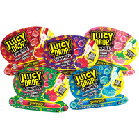 Juicy Drop Gummies Variety Pack, Assorted Sweet Chewy Halloween Candy With Sour Gel Pen - 16 Count Sweet & Sour Candy With Fruity Flavors - Bulk Gummies For Halloween Party Favors, & Trick Or Treating