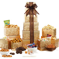 Broadway Basketeers Happy Birthday Festive Gift Tower By Broadway Basketeers